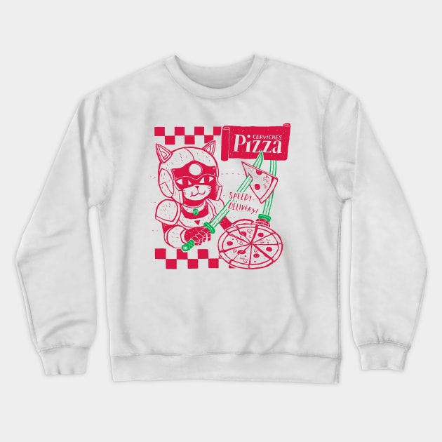 cerviche's pizza Crewneck Sweatshirt by Louisros